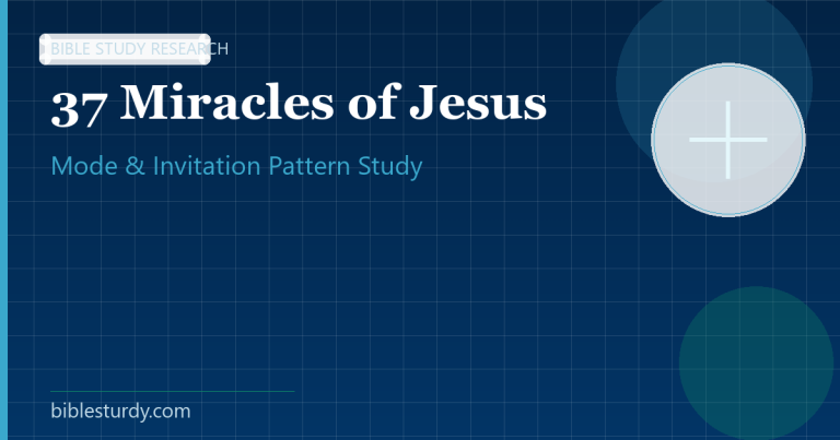 The 37 Miracles of Jesus: A Pattern Analysis of How Each Miracle Was Performed