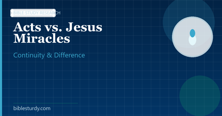 Acts Miracles of the Apostles vs. Jesus' Miracles: Continuity and Difference