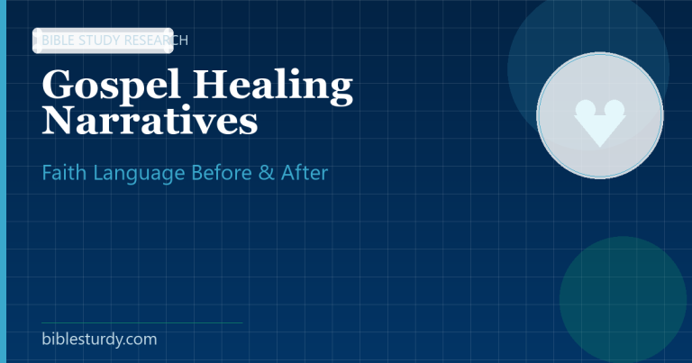Healing Narratives Across the Gospels: Faith Language Before and After the Miracle