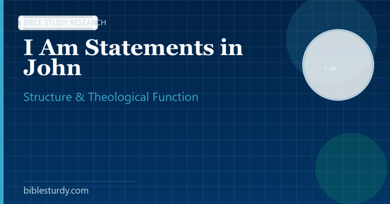 Every “I Am” Statement in John: Structure, Context, and Theological Function