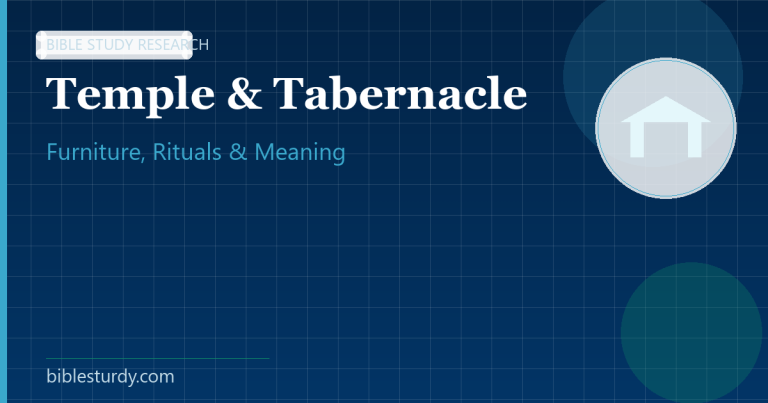 Temple and Tabernacle Furniture and Rituals: Meaning Pattern Across the Torah